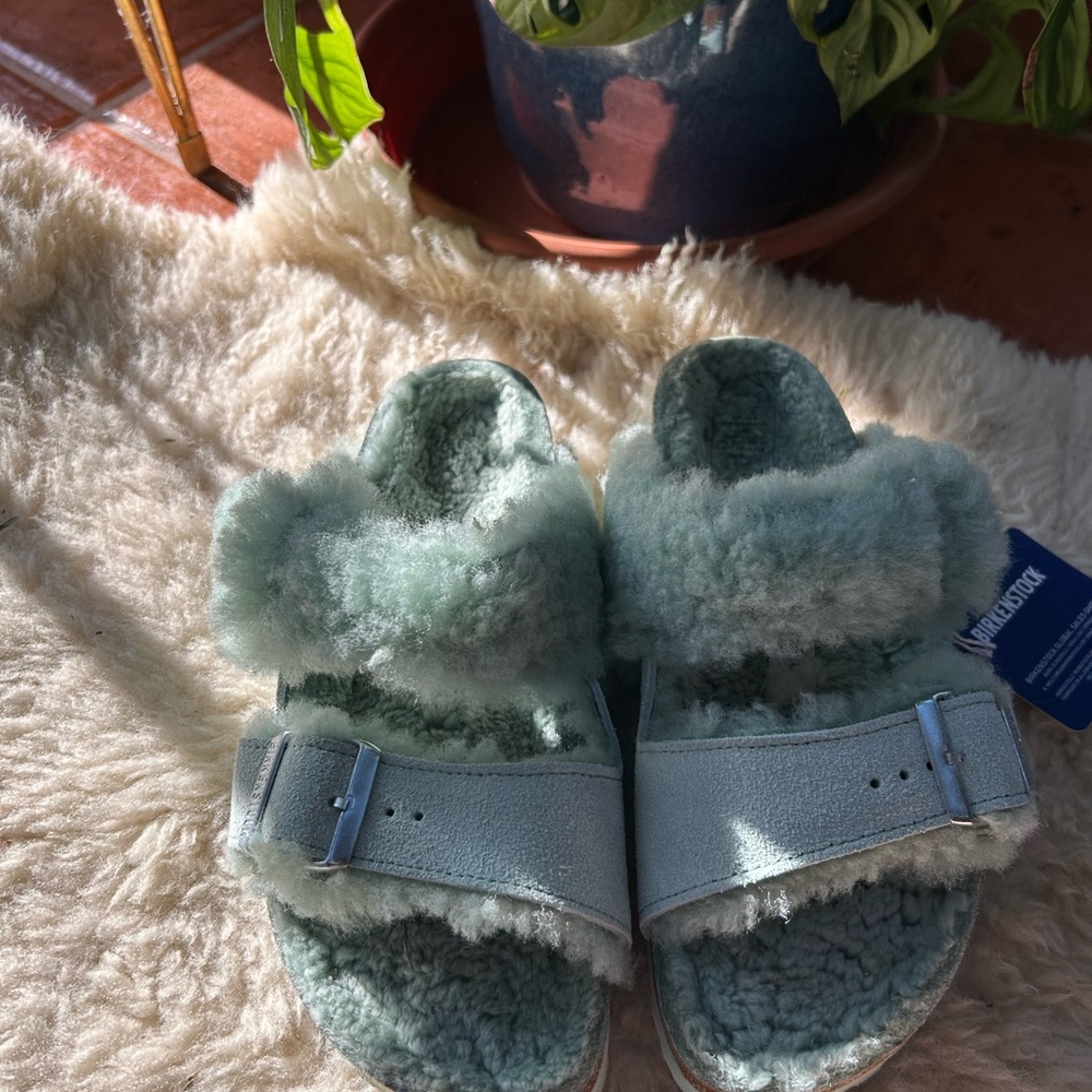 Birkenstock Arizona Split Teddy - Picture 2 of 4